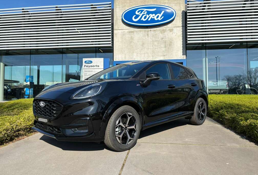 Ford 1.0 EcoBoost mHEV ST-Line 125pk  Agata Black  N