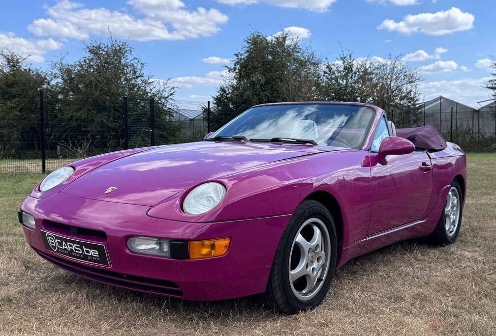Porsche Cabriolet RUBYSTONE OVER APRICOT AND MAGENTA ULTRA RARE Certified 27160 MILES CAR