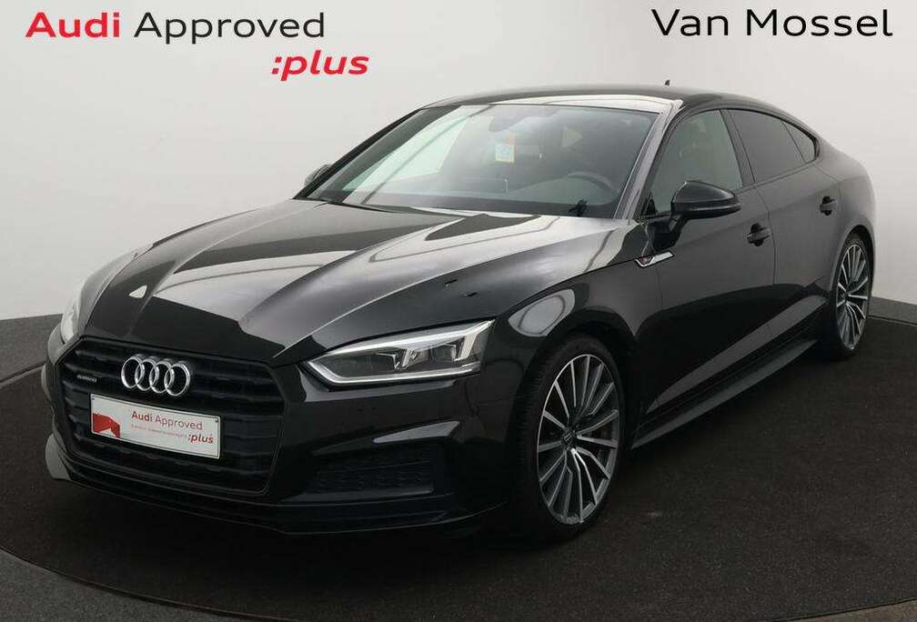 Audi Sportback Audi A5 Sportback 2.0TFSI QUATTRO 252PK 3X S line *AUTOMAAT*LEDER*CAMERA*SPORTZETELS*CRUISE*...*
