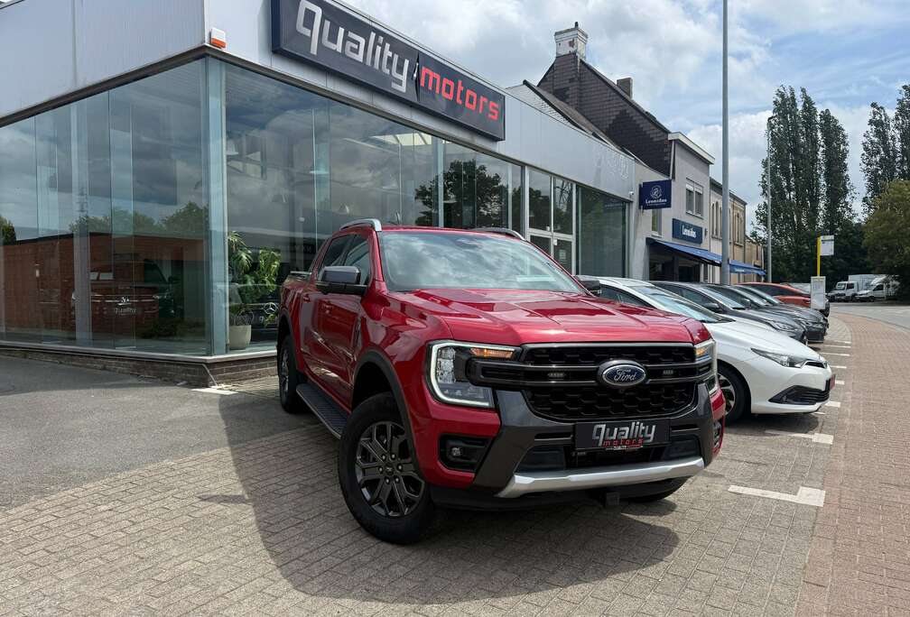 Ford 2.0 e-4WD Wildtrak // LEDER // 360 CAM. // ADAPTIEVE CRUISE // SIGNIALISATIE VERLICHTING // TREKHAAK  VOOR EN ACHTE //