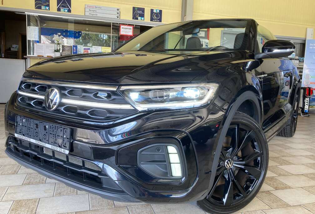 Volkswagen T-Roc Cabrio 150tsi - R-LINE -AUTOMAAT -LEDER -Black Pack -Alu19 -LOADED!!!