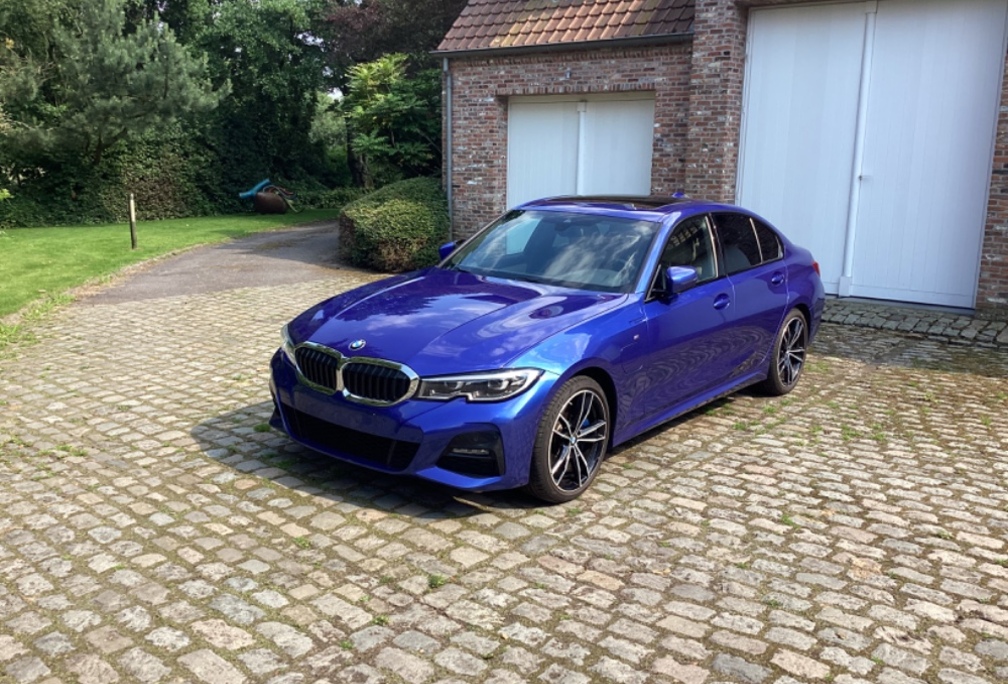 BMW 330e in portimao blauw 2019, 67500 km