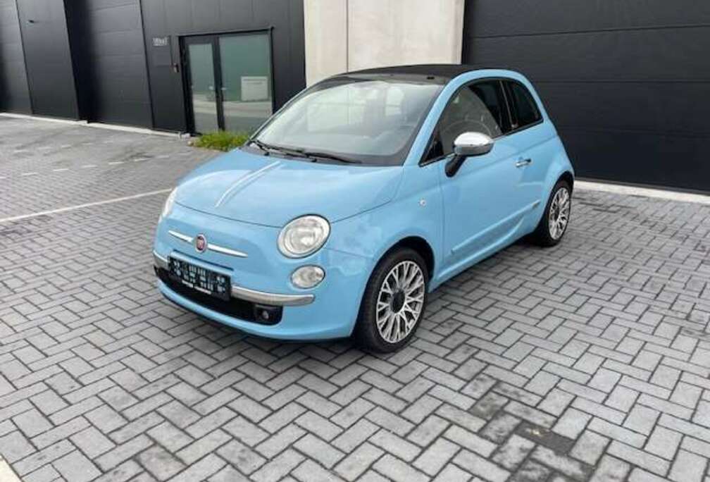 Fiat 1.2 Lounge Cabriolet, Airco, Sensoren, Garantie