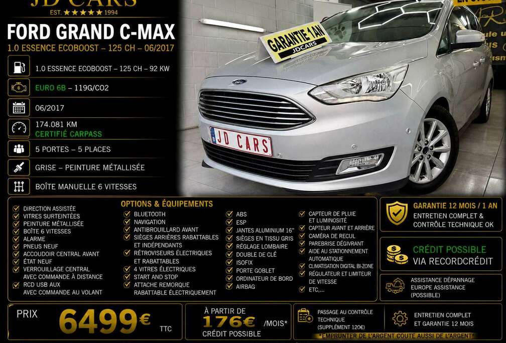 Ford Grand C-Max 1.0 EcoBoost Titanium Start-Stop