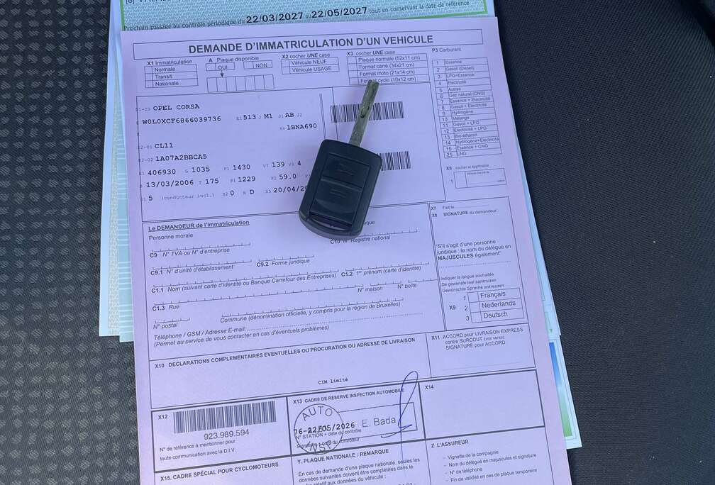 Opel 1.2 Twinport Prete A Immatriculer