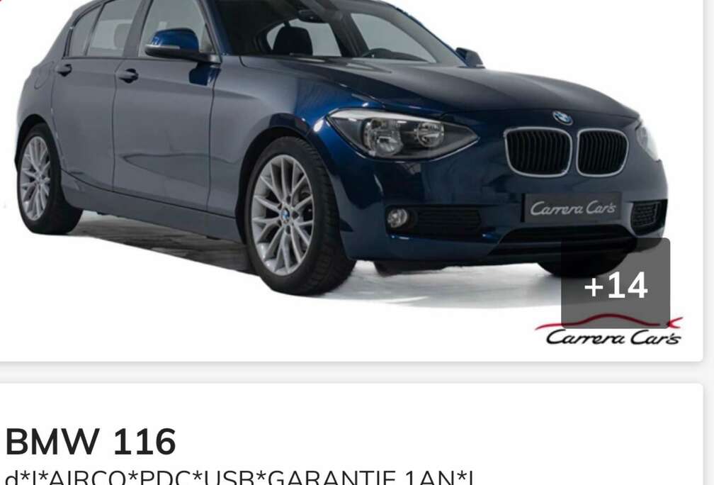 BMW 116d EfficientDynamics Edition ch Sport