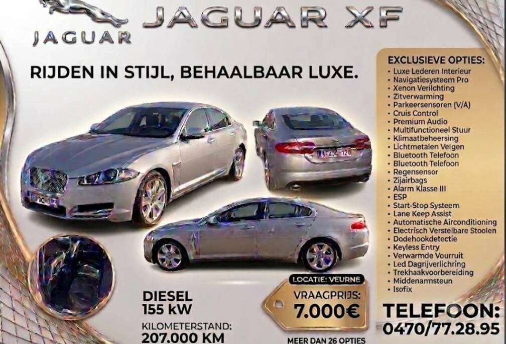 Jaguar XF 3.0 Turbo V6 Premium Luxury \'Spec.Ed\'DPF