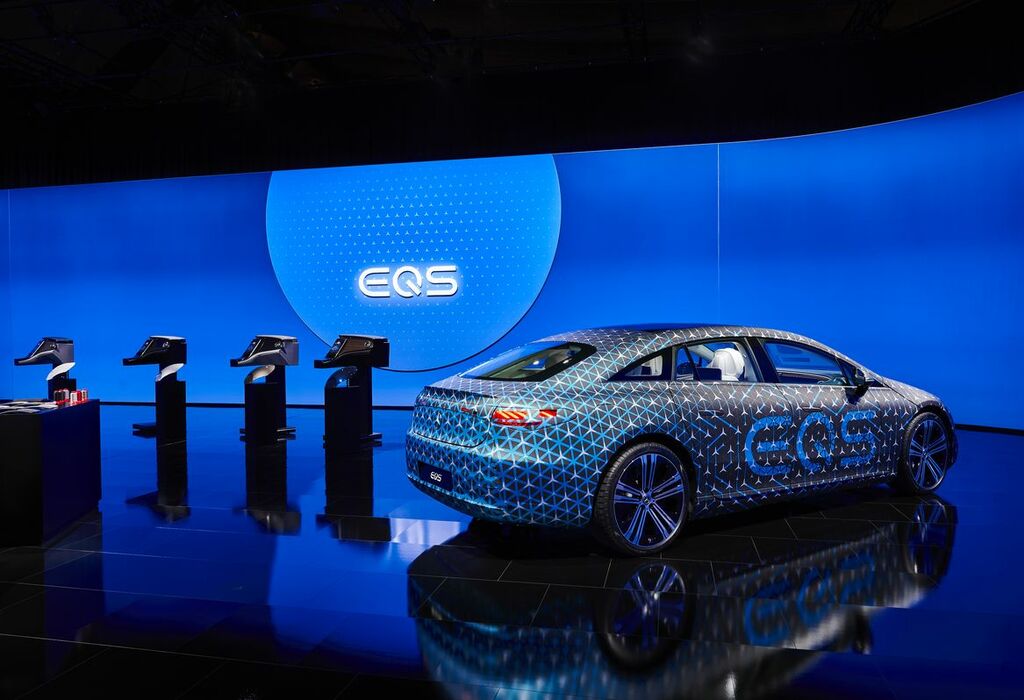 Mercedes EQS : intérieur en mode Imax