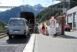 Chargement de ferroutage au tunnel de Vereina 