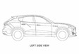 Maserati Levante: technische schetsen onderschept #3