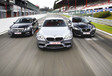 BMW M5, Jaguar XFR & Mercedes E 63 AMG : Persluchtkanonnen #1