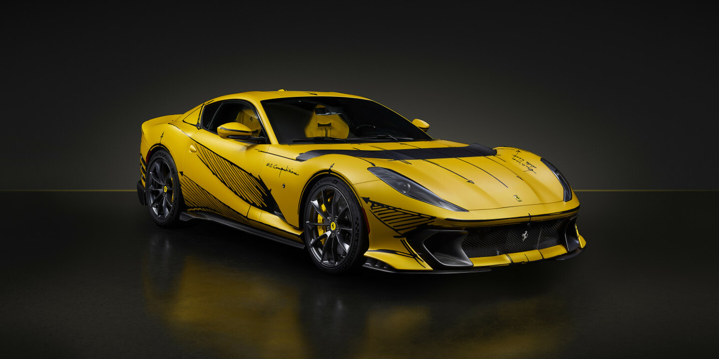 Ferrari 812 Competizione : repeinte (pour une œuvre de charité ...