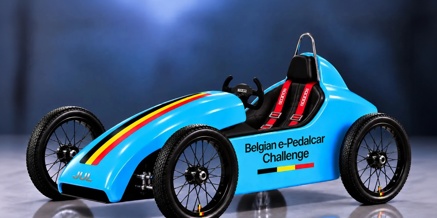 JUL e-Pedalcar (2027) : le cuistax belge devient une voiture de course électrique ! | Moniteur Automobile