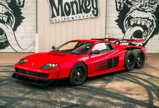 Officieel: Ferrari F6 (Gas Monkey Garage) - Testarossa met zes wielen
