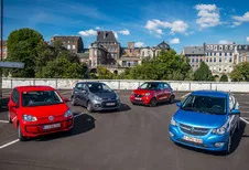 De Opel Karl en de Smart Forfour tegen hun rivalen