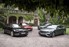 Volvo S90 tegen 3 concurrenten
