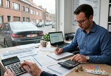 Comptable calculant une taxe automobile belge