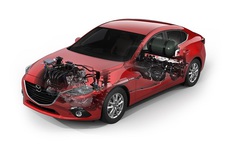 Mazda 3 ook hybride en op gas