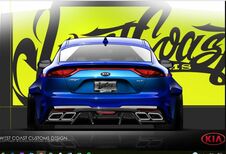 Gespierde Kia Stinger op de SEMA-tuningshow