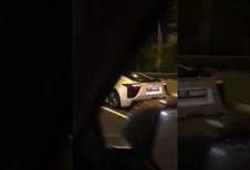 Une Lexus LFA sérieusement endommagée