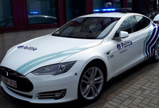 La police de Zaventem en Tesla