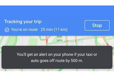 Google Maps vertelt het als een taxi je oplicht