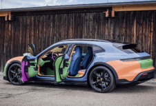 Porsche Taycan krijgt bizarre kleuren van sneakerontwerper