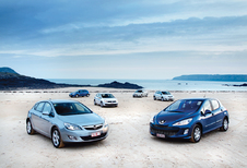Ford Focus 1.6 TDCi 109, Opel Astra 1.7 CDTI 110, Peugeot 308 1.6 HDi 110, Renault Mégane 1.5 dCi 110, Toyota Auris 1.4 D-4D 90 & Volkswagen Golf 1.6 TDI 105 : Nouveau thème astral