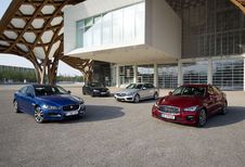 BMW 320d, Infiniti Q50 2.2d, Jaguar XE 2.0D 180 et Mercedes C220 BlueTec