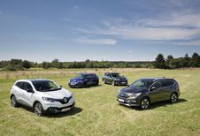 Honda CR-V 1.6 i-DTEC 120, Nissan Qashqai 1.6 dCi 130, Renault Kadjar 1.6 dCi 130 et Toyota RAV 4 2.0 D-4D