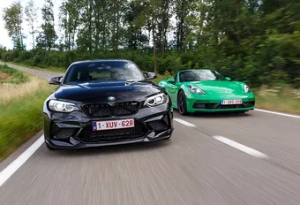 BMW M2 CS vs Porsche 718 Boxster GTS: Pret en verzet