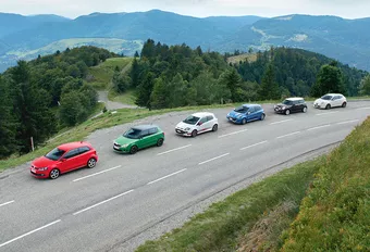 Mini Cooper S, Renault Clio RS, Volkswagen Polo GTI, Alfa Romeo MiTo Quadrifoglio Verde, Abarth Punto Evo, Skoda Fabia RS :  Kleine furies