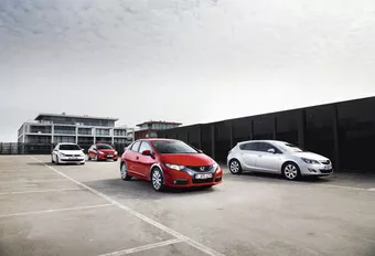 Ford Focus 2.0 TDCi 136, Honda Civic 2.2 i-DTEC 150, Opel Astra 1.7 CDTI 130 ecoFLEX en Volkswagen Golf 2.0 TDI 140 : Miskend alternatief