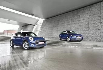 Audi A1 1.6 TDI 105 vs Mini One D : Oud & nieuw