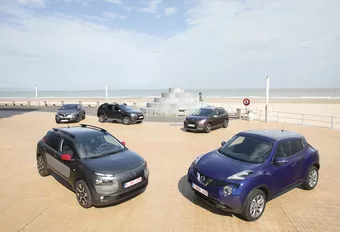 Citroën C4 Cactus 1.2 VTi, Dacia Duster 1.2 TCe, Nissan Juke 1.2 DIG-T, Peugeot 2008 1.6 VTi et Renault Captur 1.2 TCe EDC : Sauce salsa