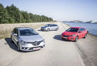Renault Mégane Grandtour face à 2 rivales