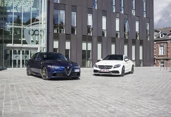Alfa Romeo Giulia Quadrifoglio vs Mercedes-AMG C 63 S Coupé