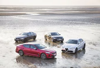 Kia Stinger contre 3 rivales