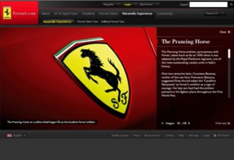 Nieuwe website voor Ferrari #1
