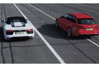 INSOLITE – Audi R8 ou RS6 : Qui est la plus rapide ? #1
