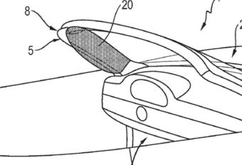 Porsche vraagt patent aan voor een cabrio-hoofdairbag #1
