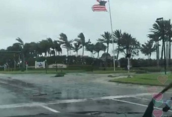 BIJZONDER – Het hart van orkaan Irma gefilmd van in de auto #1