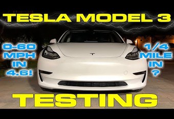 Les premiers chronos de la Tesla Model 3 #1