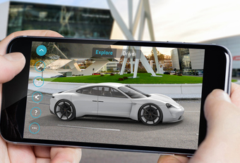 Porsche Mission E in augmented reality te ontdekken #1