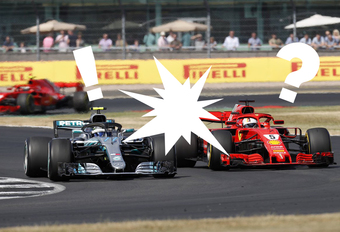 Hommeles tussen Mercedes en Ferrari na F1-race in Silverstone #1