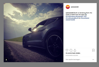 Dit is de meest geliefde auto op Instagram #1