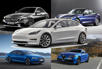 Tesla Model 3 troeft Europese premium concurrentie af #1