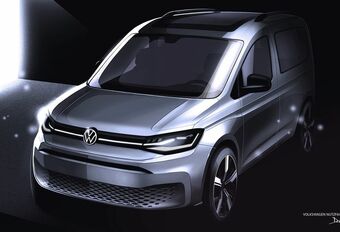 Volkswagen Caddy : les dessins avant le dévoilement #1