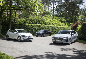 ELECTRIQUES – Hyundai Ioniq vs Nissan Leaf vs Volkswagen Golf : Pour aller loin, il n'y a pas que les kilowattheures #1