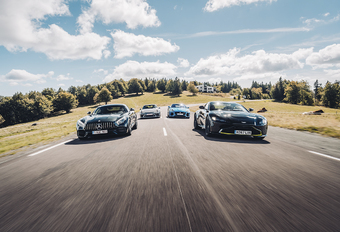 Aston Martin Vantage vs 3 GT sportives #1